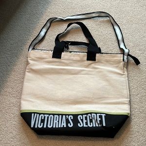Victoria’s Secret canvas tote maxi bag with removable cooler